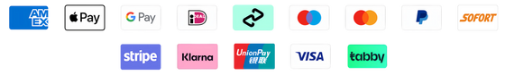 Accepted payment methods